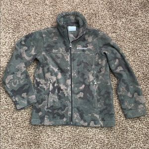 Boys Columbia Camouflage Fleece size Small
